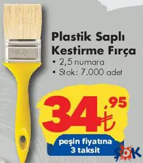 PLASTİK SAPLI KESTİRME FIRÇA 2,5 NUMARA PLASTİK SAPLI KESTİRME FIRÇA 2,5 NUMARA